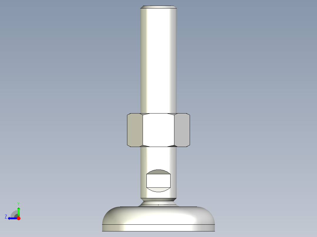 水平調整腳座(SUS製)LMR.SST-3D多系列多零件图纸模型右视图