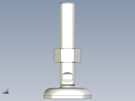 水平調整腳座(SUS製)LMR.SST-3D多系列多零件图纸模型右视缩略图