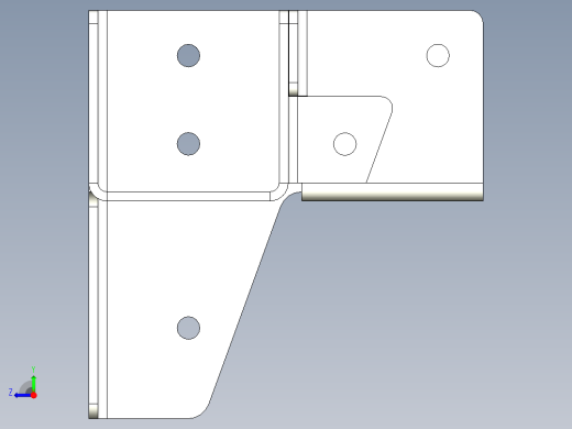 方管固定连接件右视缩略图