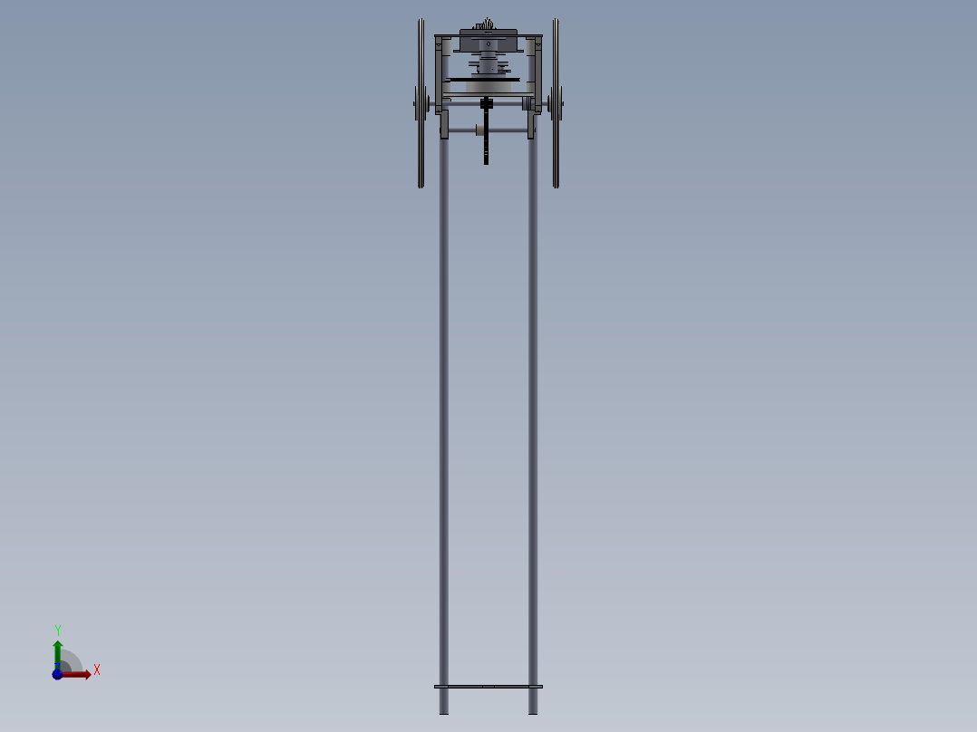 GG006 工程大赛小车模型前视图