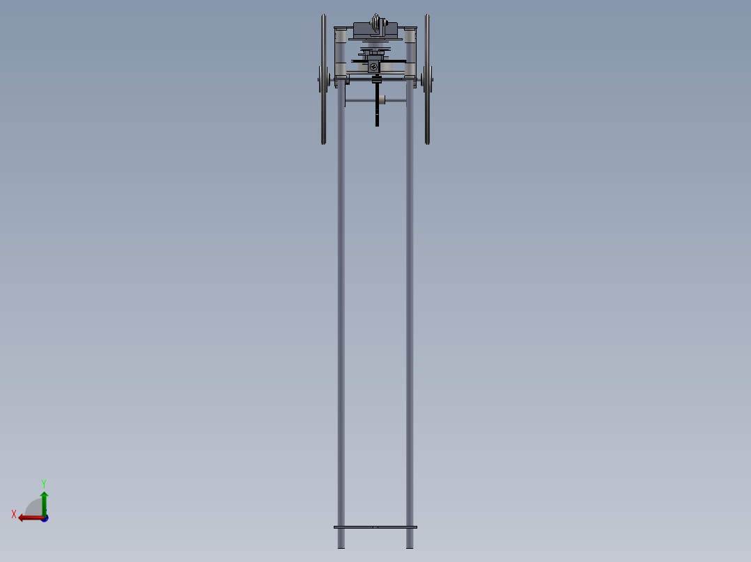 GG006 工程大赛小车模型后视图