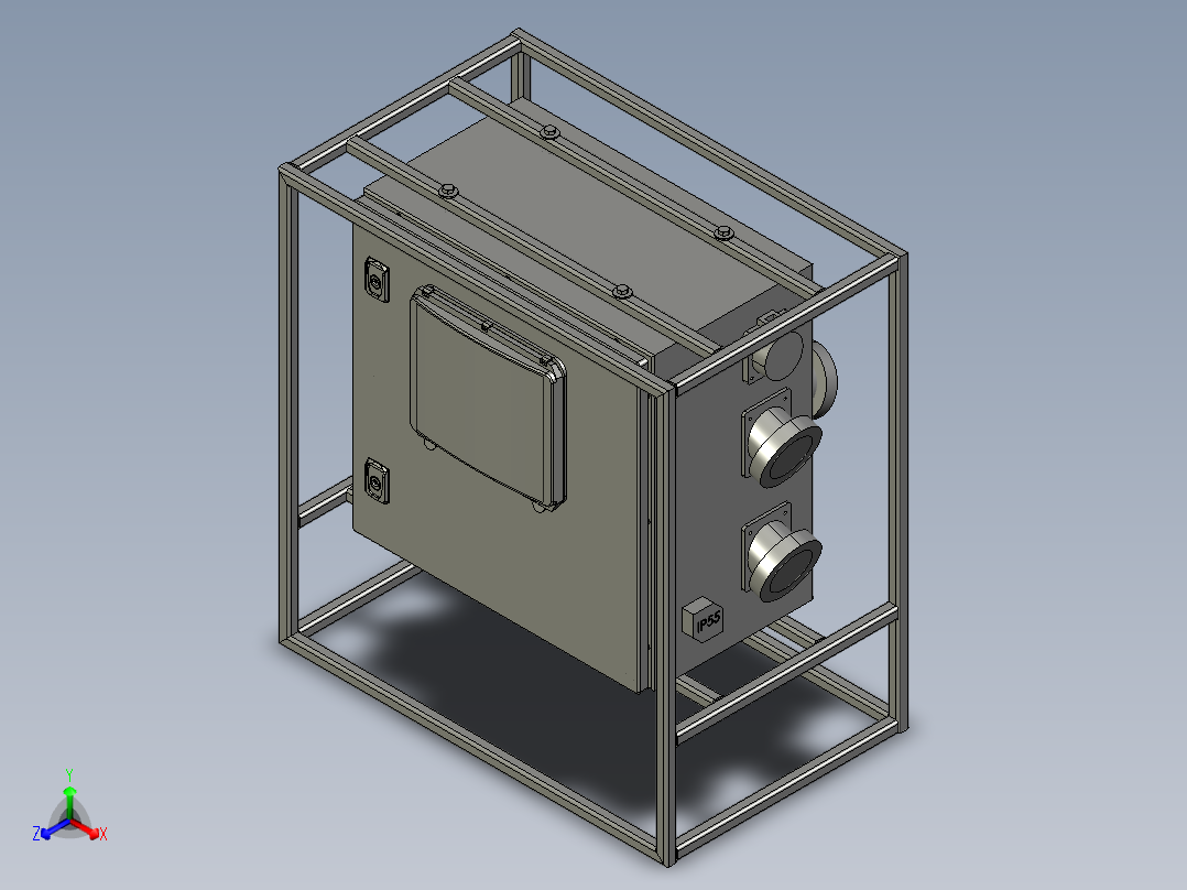 带插座的紧凑型保护电气面板 IP55