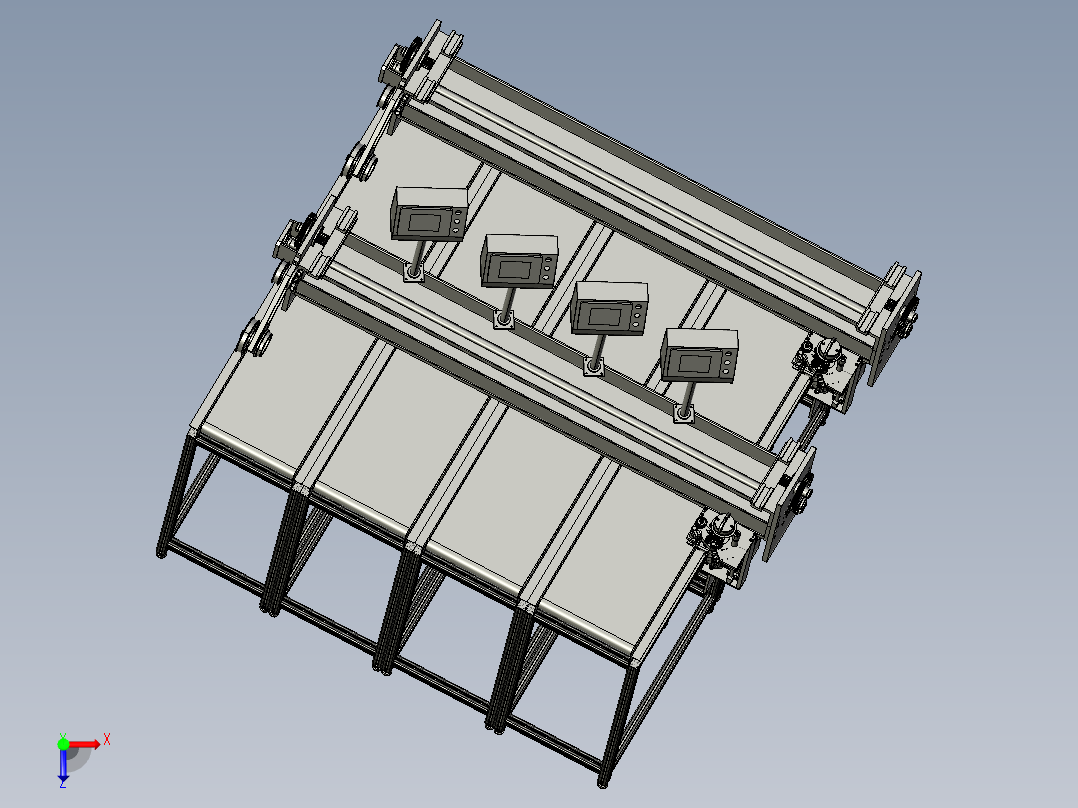 数控裁割机俯视图