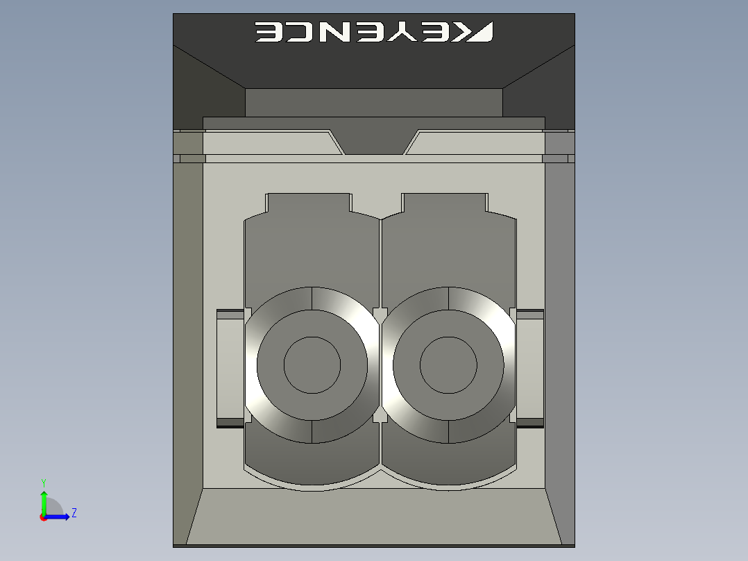 基恩士IB-1000_kc图纸模型左视图