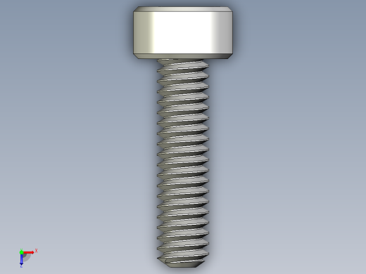 M2 x 0.4mm Thread 8mm LONG SOCKET HEAD CAP SCREW.IGS俯视缩略图