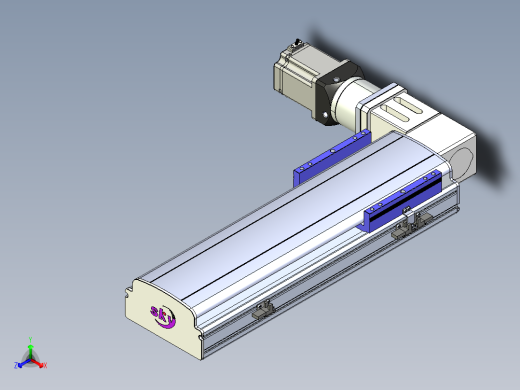 同步带滑台-半封闭B17-L100-S300-L-P75-D3-N3