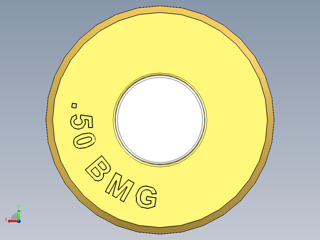 0.50 BMG NERF弹药后视图