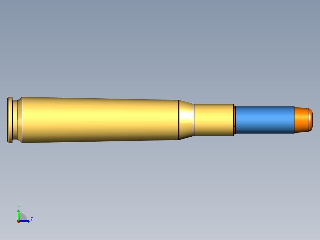 0.50 BMG NERF弹药左视图