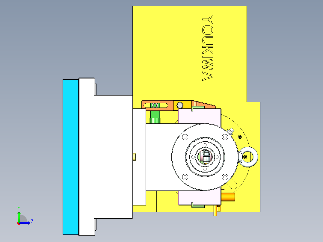 R4-CNC1笔记本CNC工装夹具三维模型-150902左视图