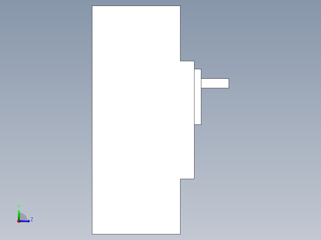 直流空开250A左视图