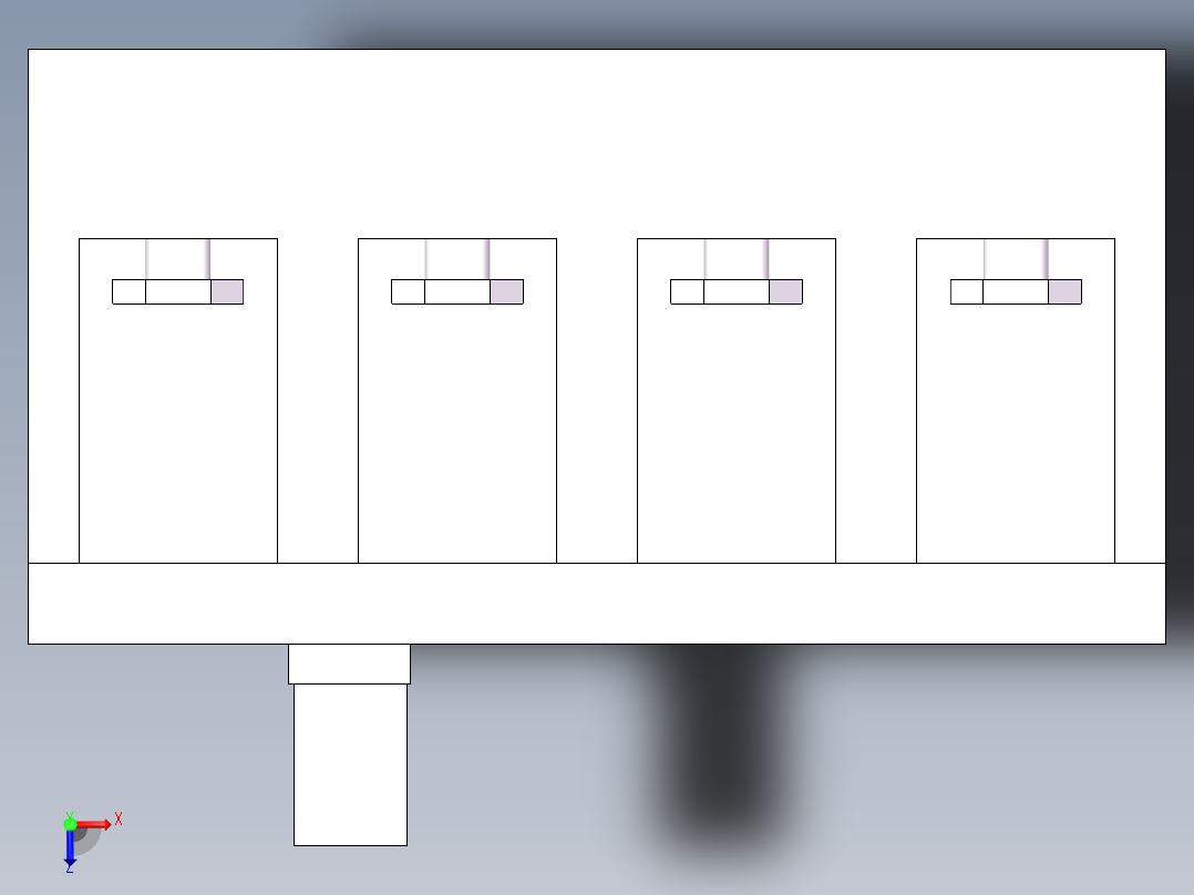 直流空开250A俯视图