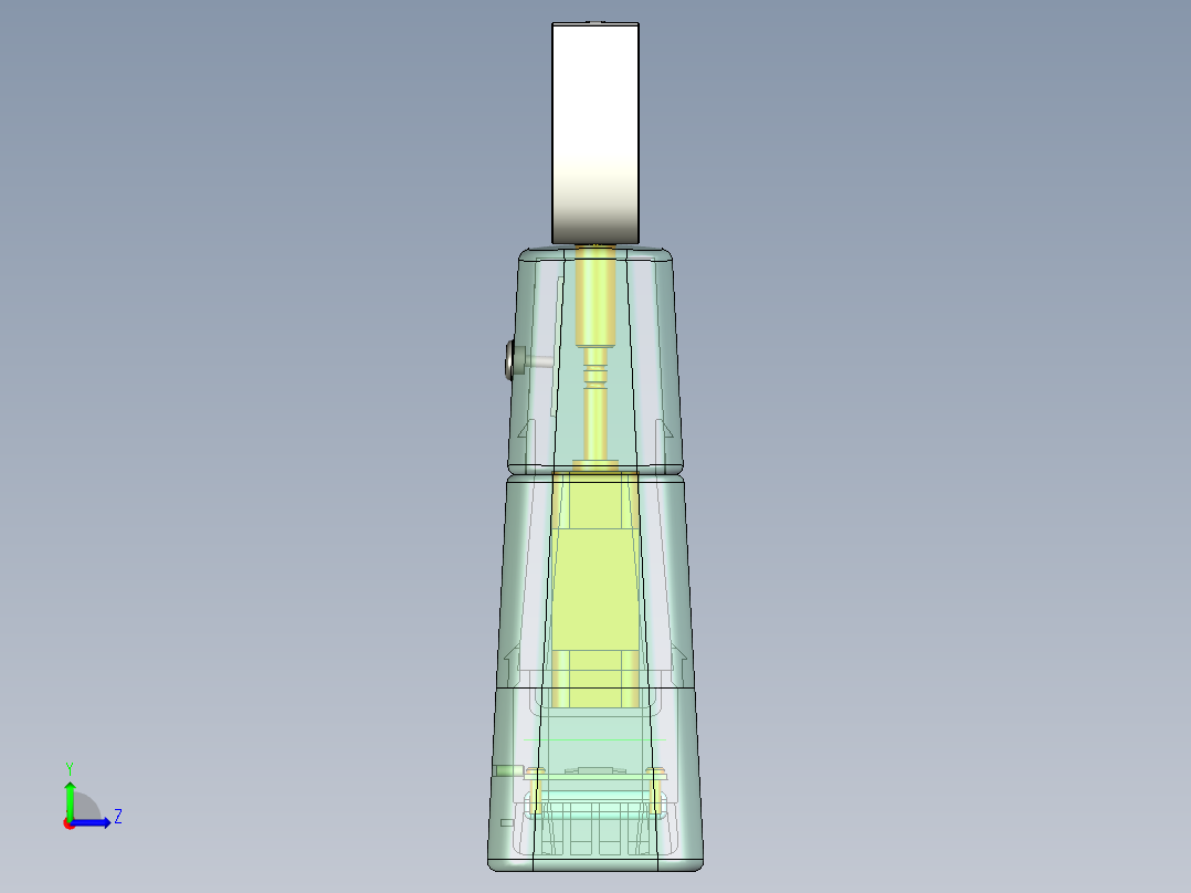 U型电动牙刷左视图