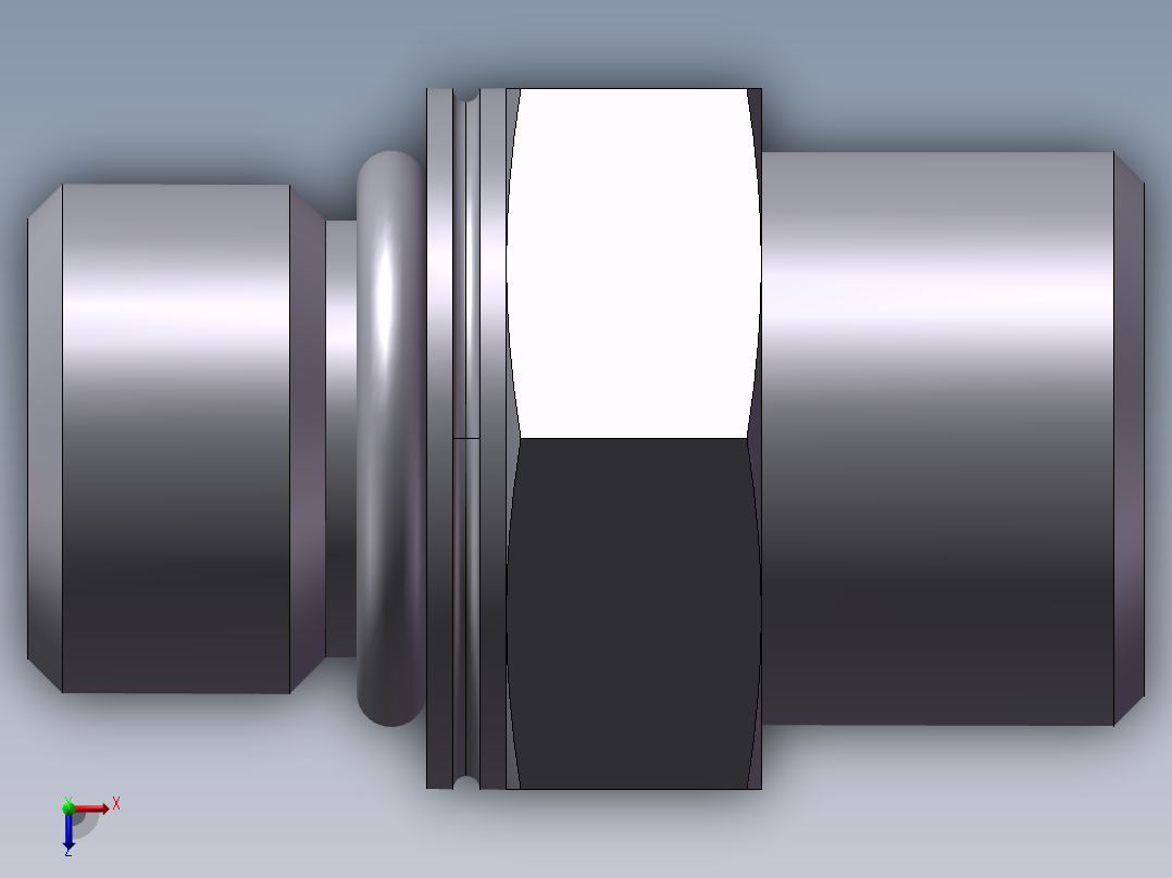 公制螺纹O圈密封、1DH-18-16俯视图