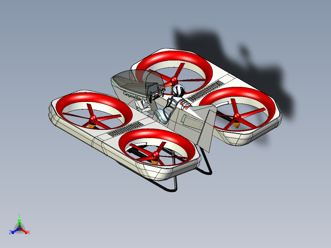 B3003846-有人驾驶四轴飞行器