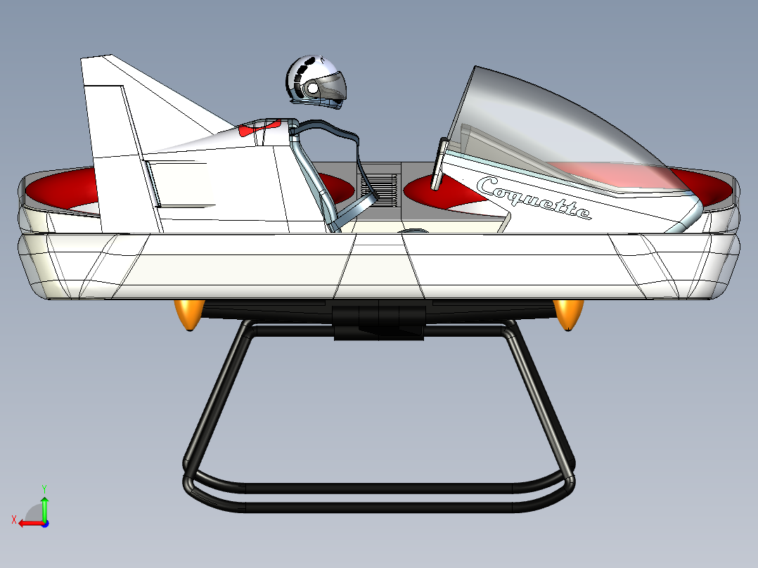 B3003846-有人驾驶四轴飞行器后视图