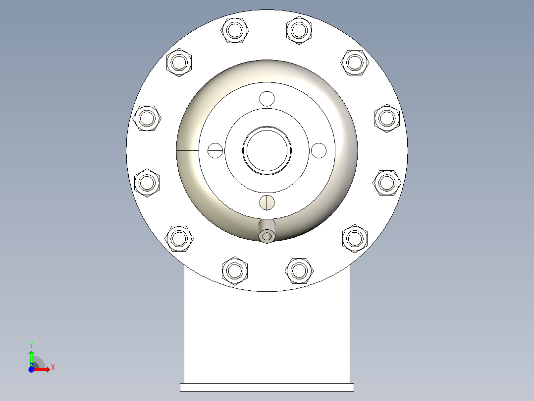 气体冷却器 219x900-DN50前视图