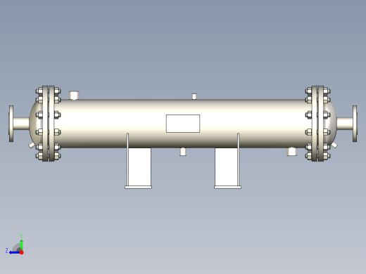 气体冷却器 219x900-DN50右视缩略图