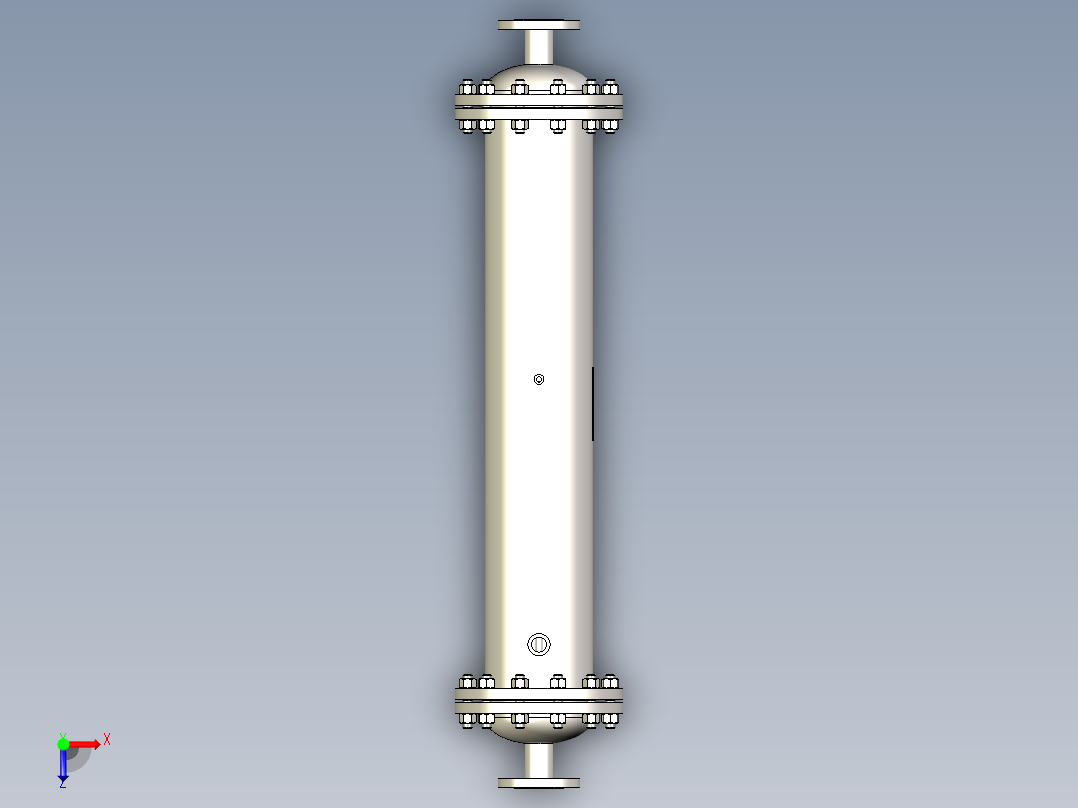 气体冷却器 219x900-DN50俯视图
