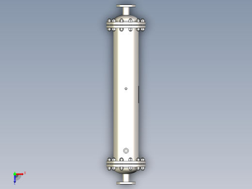 气体冷却器 219x900-DN50俯视缩略图