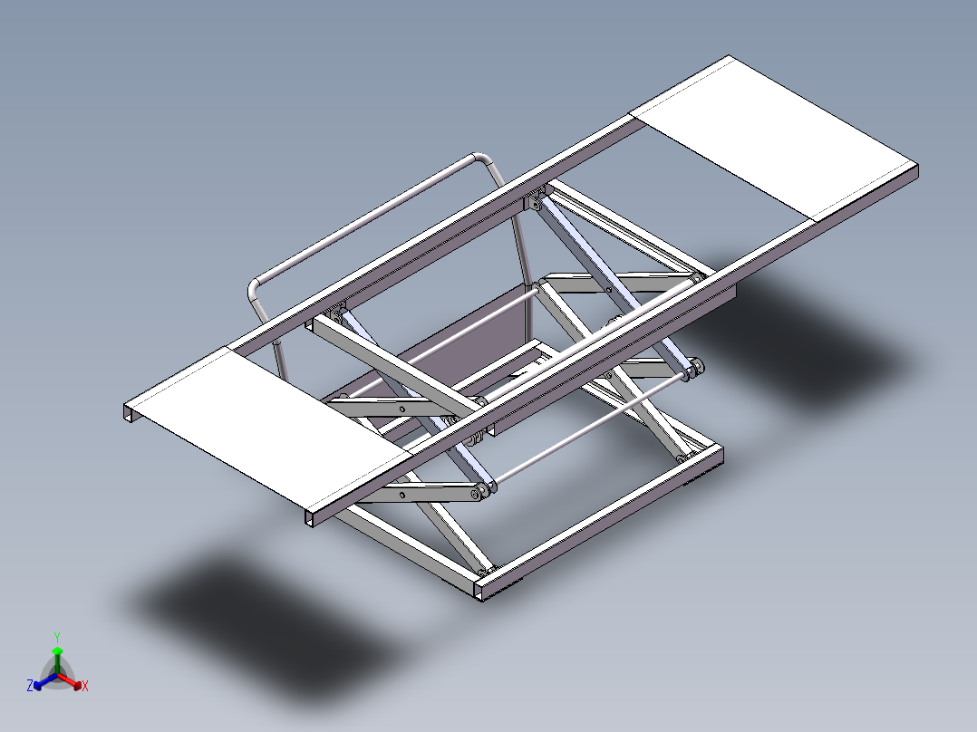 剪叉式升降机 、气动升降平台正等轴测图