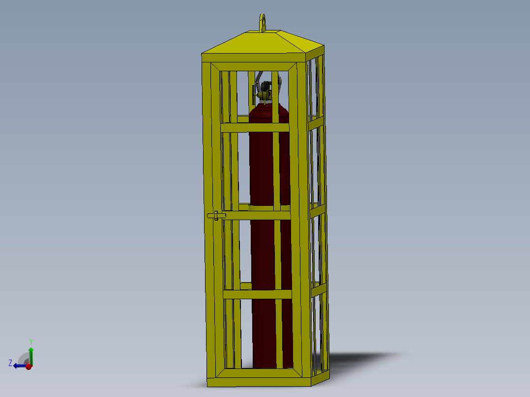 A0002892-水泥管 煤气管主视图