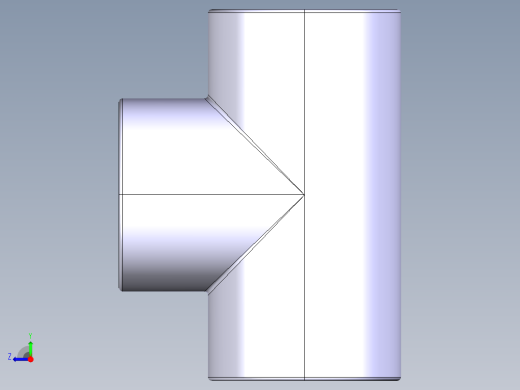 B3004431-管件_三通接头右视缩略图