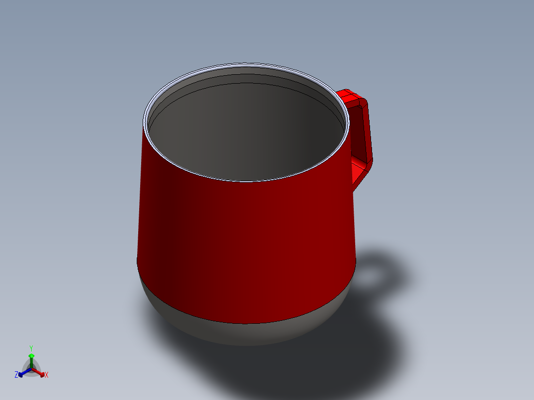 水杯正等轴测图