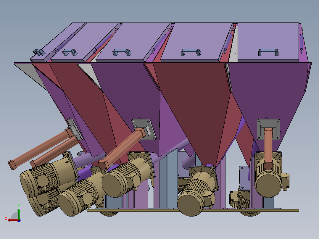 全自动小料配方机  sw22后视图