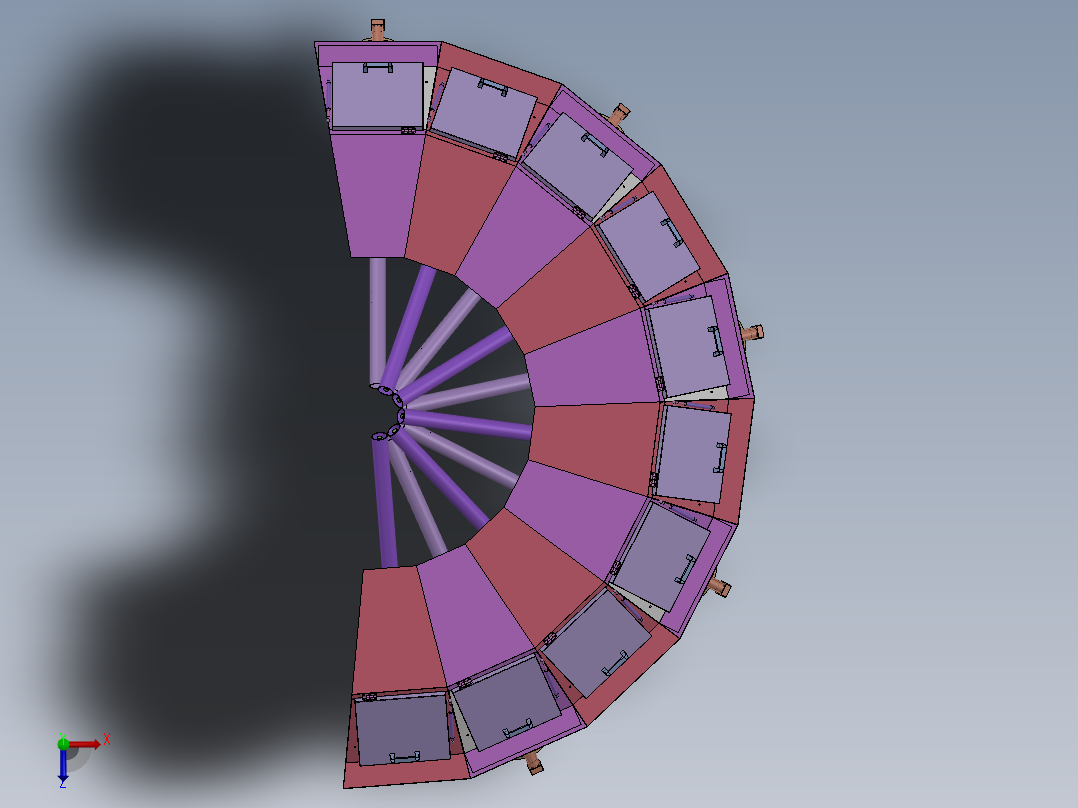 全自动小料配方机  sw22俯视图