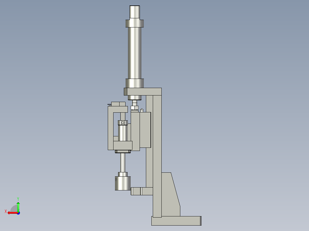6连接盖检测机构后视图