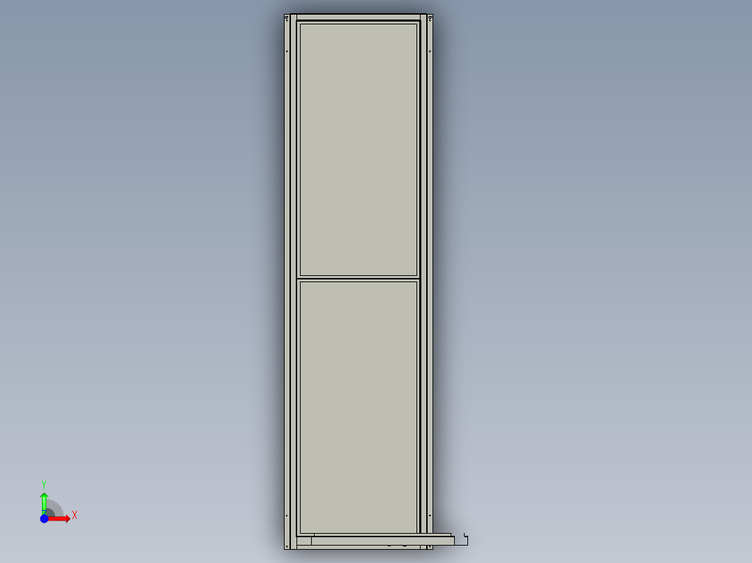 风冷调温除湿机前视图
