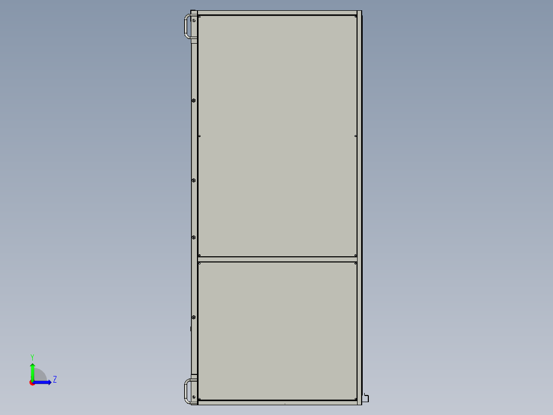 风冷调温除湿机左视图