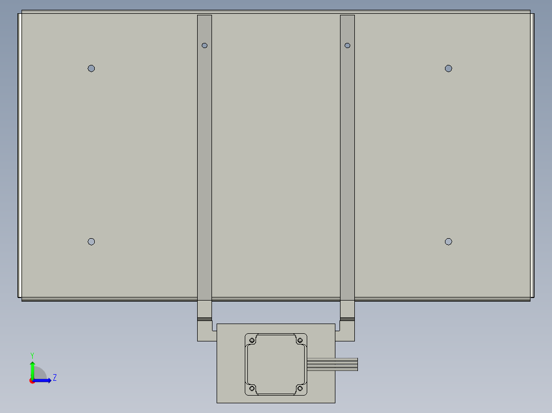 中央供墨升降模组左视图