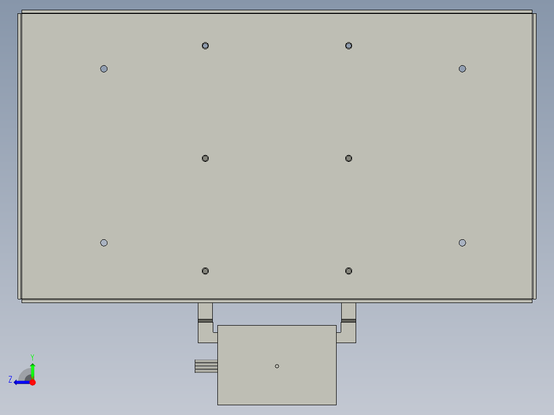 中央供墨升降模组右视图