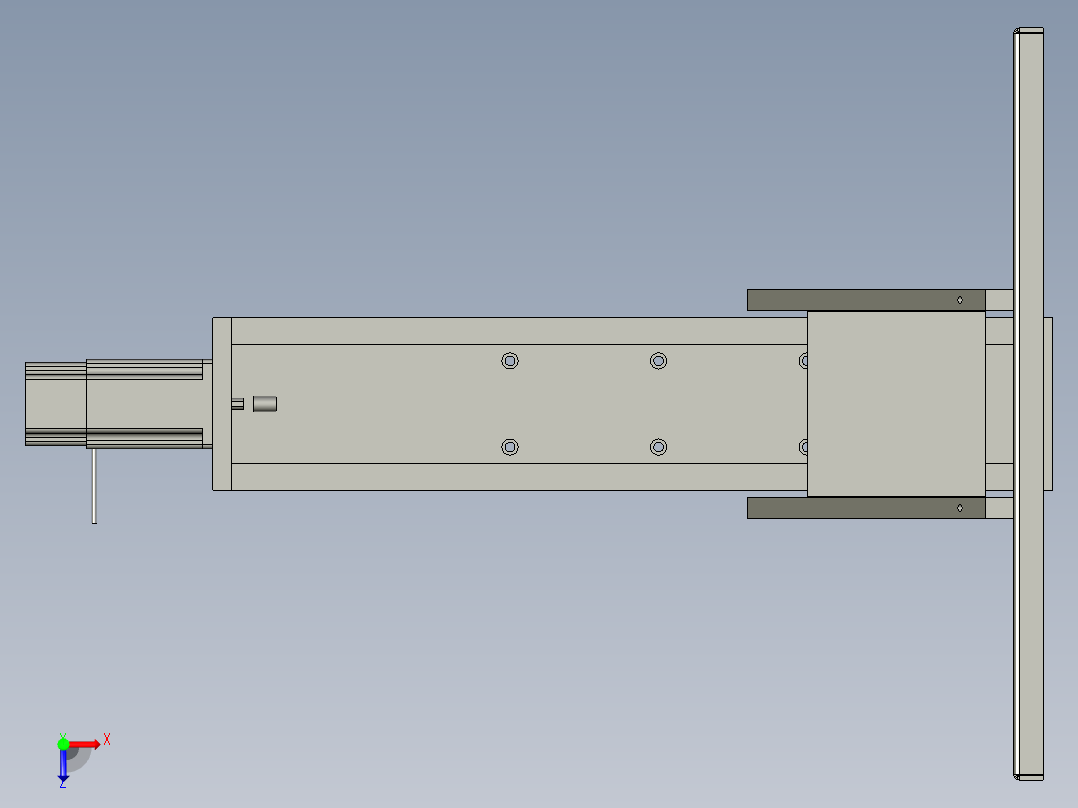中央供墨升降模组俯视图