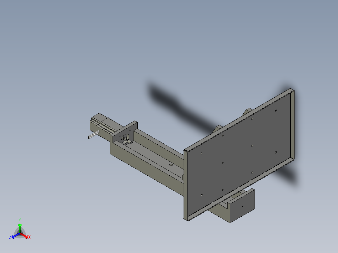 中央供墨升降模组正等轴测图