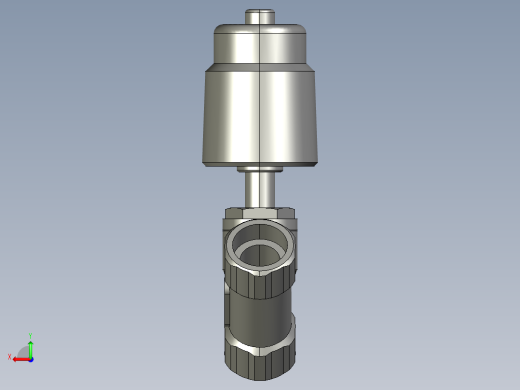 不锈钢气动角座阀DN25后视缩略图