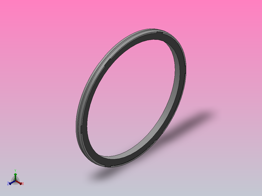 KR型ULTRATHAN活塞组合密封[KR012500701]正等轴测图