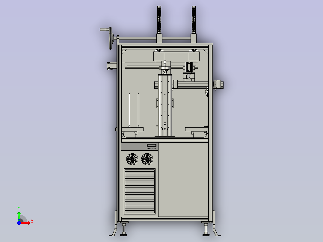 小型集成的激光打标机前视图