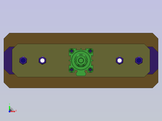 夹紧自锁机构利用连杆死点前视缩略图