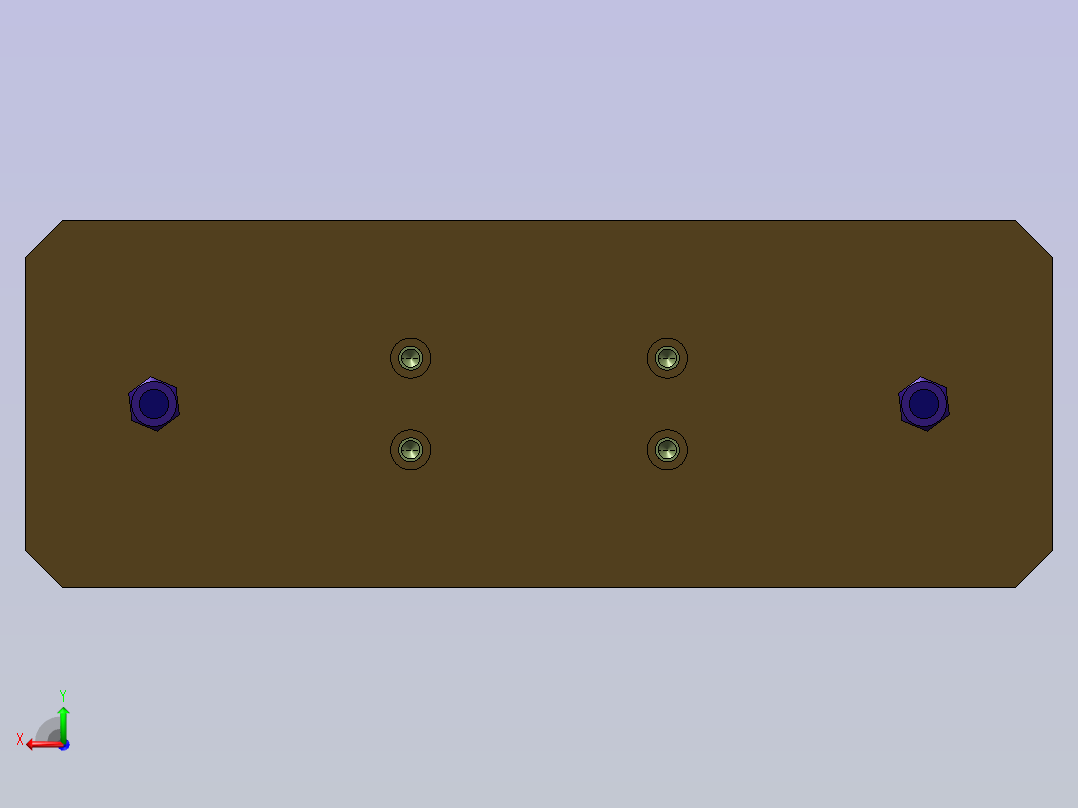 夹紧自锁机构利用连杆死点后视图