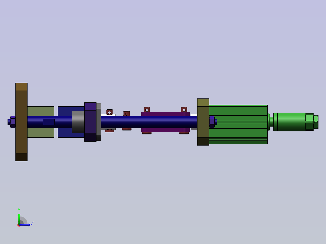 夹紧自锁机构利用连杆死点左视图