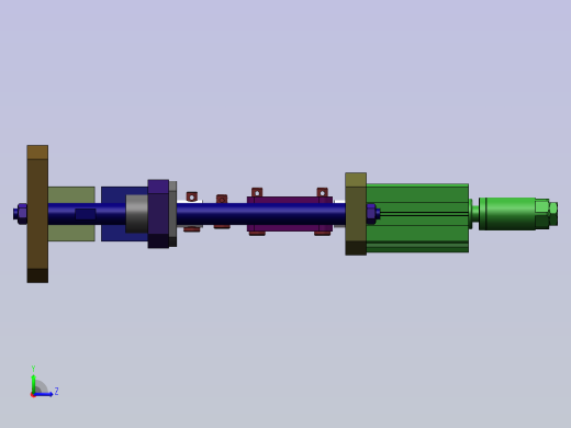 夹紧自锁机构利用连杆死点左视缩略图
