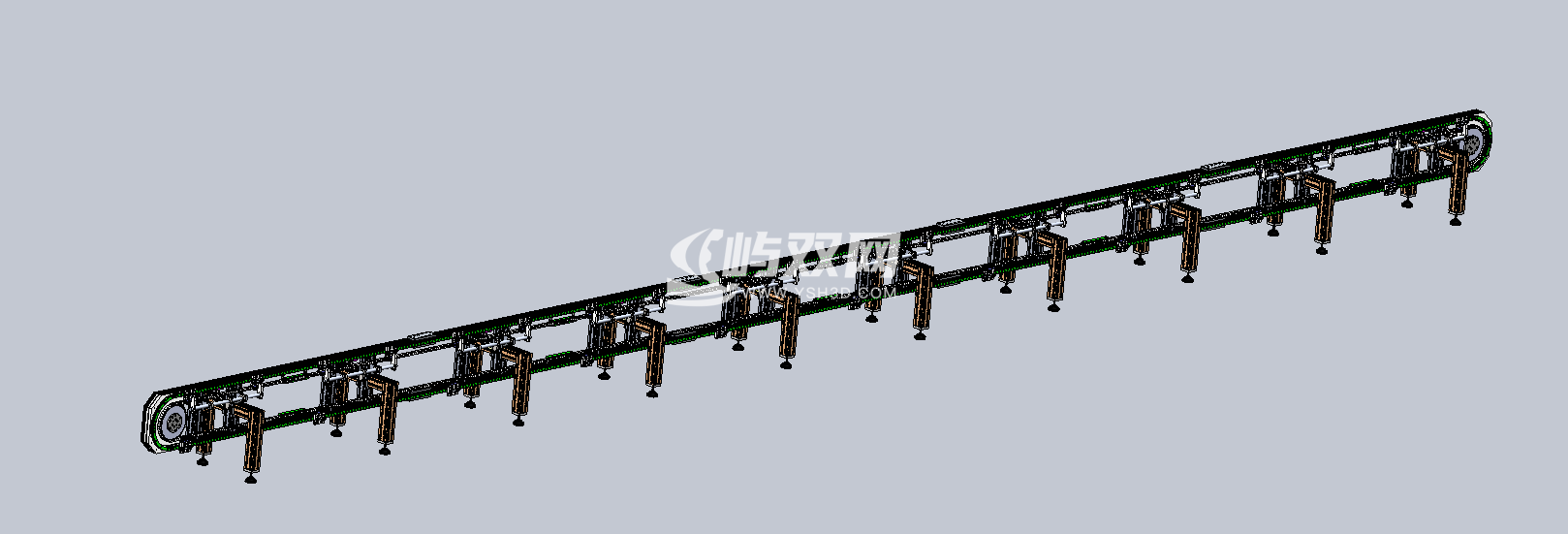 T23-400椭圆链条环形导轨（立式型材）