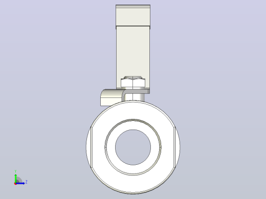 锻钢普通型球阀DN25左视缩略图