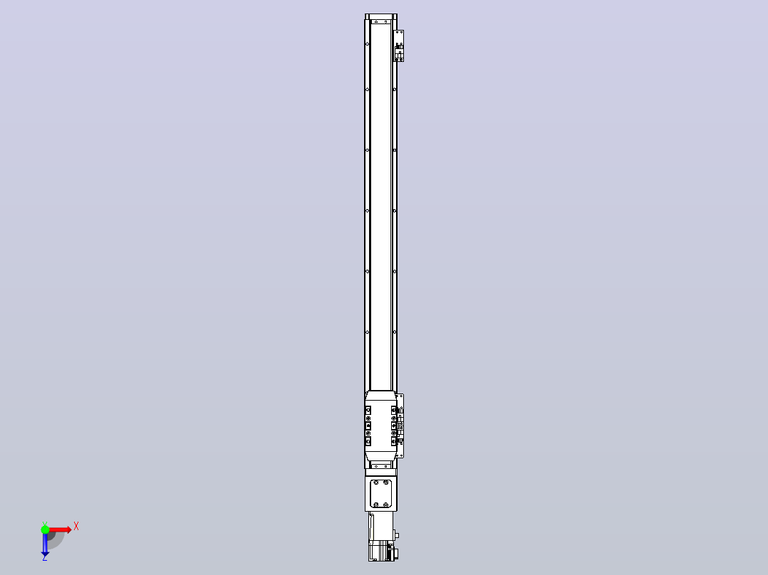 滚珠丝杠直线轴内置导轨TPA-GCR-50-1210C-L600-M-M10-N3俯视图