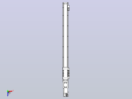 滚珠丝杠直线轴内置导轨TPA-GCR-50-1210C-L600-M-M10-N3俯视缩略图