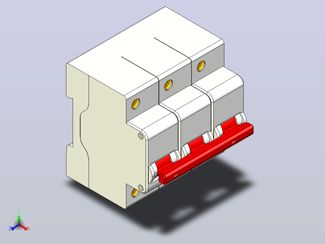 CDB6i-125塑料外壳式断路器[CDB6i1253C63]德力西主视图
