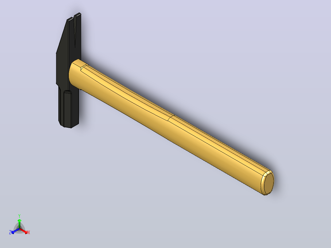 钉锤主视图