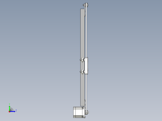 Nema23V型槽皮带驱动执行器500mm左视缩略图